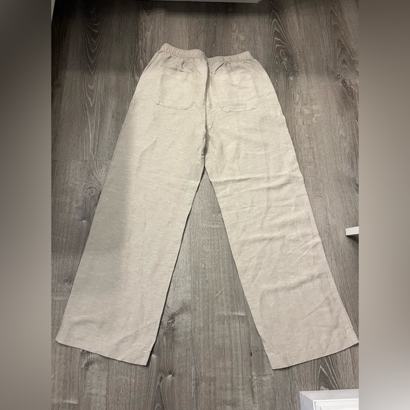 Women's LOFT Pull On Straight Pants Linen Blend- Size Small- New With Tags - Picture 5 of 6